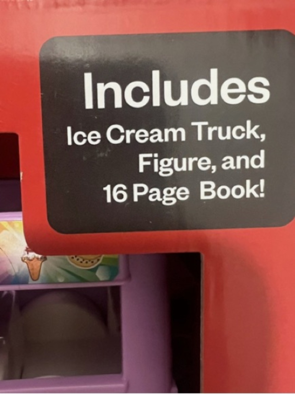 Mattel Fisher-Price Little People pink ice cream truck book and figure - Picture 6 of 7